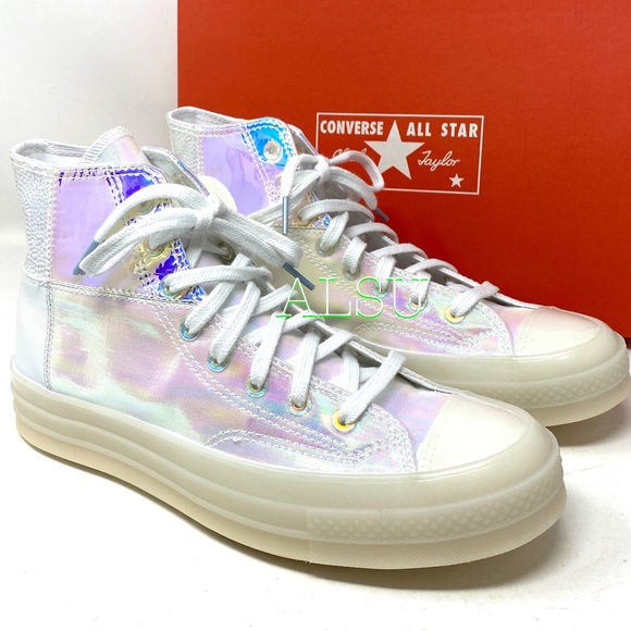 Converse Chuck 70 High Top Mirror Silver Women’s - Picture 5 of 9